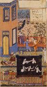 unknow artist The Master of the garden espies the maidens bathing in his pool oil painting picture wholesale